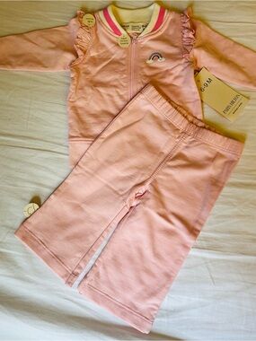 Paris Hilton Baby Girls Pink Knit Pants - 6-9M
